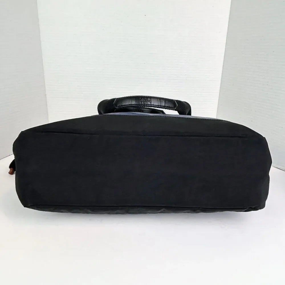 Kipling Luna Nylon Double Handle Tote Bag Lacquer Indigo Blue w/ Davina Monkey
